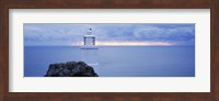 Lighthouse at the seaside, Start Point Lighthouse, Devon, England Fine Art Print