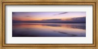 Sunset over the sea, Sandymouth bay, Bude, Cornwall, England Fine Art Print