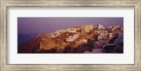 Town on a cliff, Santorini, Greece Fine Art Print
