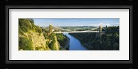 Bridge across a river, Clifton Suspension Bridge, Avon Gorge, Bristol, England Fine Art Print