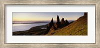 Rock formations on the coast, Old Man of Storr, Trotternish, Isle of Skye, Scotland Fine Art Print