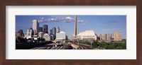 Buildings in a city, CN Tower, Toronto, Ontario, Canada Fine Art Print