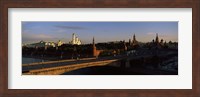 Bridge across a river, Kremlin, Moskva River, Moscow, Russia Fine Art Print
