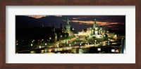 Red Square at night, Kremlin, Moscow, Russia Fine Art Print