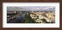 Aerial view of a city, Moscow, Russia Fine Art Print