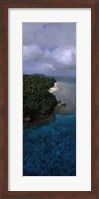 Aerial view of a coastline, Vava'u, Tonga, South Pacific Fine Art Print