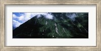 Low angle view of a mountain, Milford Sound, Fiordland, South Island, New Zealand Fine Art Print