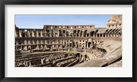 Interiors of an amphitheater, Coliseum, Rome, Lazio, Italy Fine Art Print