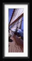 Sailboat in the sea, Antigua (vertical) Fine Art Print