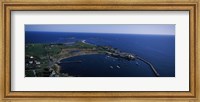 Sakonnet Point Lighthouse in the distance, Little Compton, Rhode Island, USA Fine Art Print
