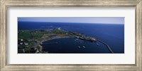 Sakonnet Point Lighthouse in the distance, Little Compton, Rhode Island, USA Fine Art Print