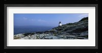 Castle Hill Lighthouse at the seaside, Newport, Newport County, Rhode Island, USA Fine Art Print