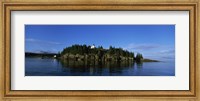 Island in the sea, Bear Island Lighthouse off Mount Desert Island, Maine Fine Art Print