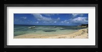 Boats in the sea, North coast of Antigua, Antigua and Barbuda Fine Art Print