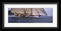 Sailboat in the sea, Schooner, Antigua, Antigua and Barbuda Fine Art Print
