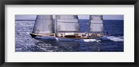 Sailboat in the sea, Antigua (horizontal) Fine Art Print