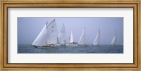 Yachts racing in the ocean, Annual Museum Of Yachting Classic Yacht Regatta, Newport, Newport County, Rhode Island, USA Fine Art Print