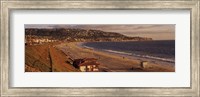 High angle view of a coastline, Redondo Beach, Los Angeles County, California, USA Fine Art Print