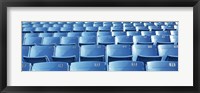 Empty blue seats in a stadium, Soldier Field, Chicago, Illinois, USA Fine Art Print