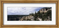 Low angle view of a building, Grand Canyon Lodge, Bright Angel Point, North Rim, Grand Canyon National Park, Arizona, USA Fine Art Print