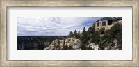 Low angle view of a building, Grand Canyon Lodge, Bright Angel Point, North Rim, Grand Canyon National Park, Arizona, USA Fine Art Print