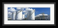 Storage tanks in a factory, Miami, Florida, USA Fine Art Print