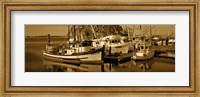 Fishing boats in the sea, Morro Bay, San Luis Obispo County, California, USA Fine Art Print