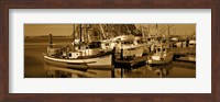 Fishing boats in the sea, Morro Bay, San Luis Obispo County, California, USA Fine Art Print