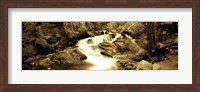 Stream flowing through rocks, Lee Vining Creek, Lee Vining, Mono County, California, USA Fine Art Print