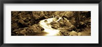 Stream flowing through rocks, Lee Vining Creek, Lee Vining, Mono County, California, USA Fine Art Print
