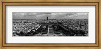 Aerial view of a city, Eiffel Tower, Paris, Ile-de-France, France Fine Art Print