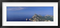 High angle view of an island in the sea, Cap De Formentor, Majorca, Balearic Islands, Spain Fine Art Print