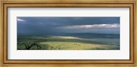 Clouds over mountains, Lake Nakuru, Great Rift Valley, Lake Nakuru National Park, Kenya Fine Art Print