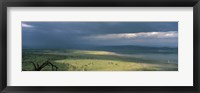 Clouds over mountains, Lake Nakuru, Great Rift Valley, Lake Nakuru National Park, Kenya Fine Art Print