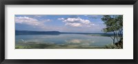 Reflection of clouds in water, Lake Nakuru, Lake Nakuru National Park, Great Rift Valley, Kenya Fine Art Print