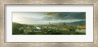 High angle view of a city from Piazzale Michelangelo, Florence, Tuscany, Italy Fine Art Print