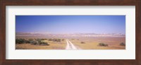Dirt road passing through a landscape, Carrizo Plain, San Luis Obispo County, California, USA Fine Art Print