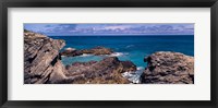 Rock formations on the coast, Bermuda Fine Art Print