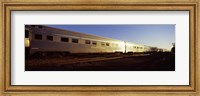 Train moving on railroad tracks, Indian Pacific Train, Broken Hill, New South Wales, Australia Fine Art Print