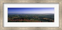 Trees on a landscape, Uley, Cotswold Hills, Gloucestershire, England Fine Art Print