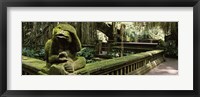 Statue of a monkey in a temple, Bathing Temple, Ubud Monkey Forest, Ubud, Bali, Indonesia Fine Art Print