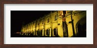 Low angle view of a monastery at night, Mosteiro Dos Jeronimos, Belem, Lisbon, Portugal Fine Art Print