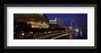 Concert hall at the waterfront, Esplanade Theater, The Singapore Flyer, Singapore River, Singapore Fine Art Print