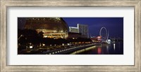 Concert hall at the waterfront, Esplanade Theater, The Singapore Flyer, Singapore River, Singapore Fine Art Print