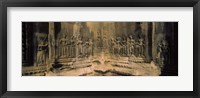 Carvings  in a temple, Angkor Wat, Cambodia Fine Art Print