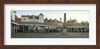 Facade of an old fish market, Vismarkt, Bruges, West Flanders, Belgium Fine Art Print