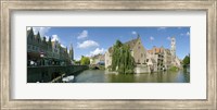Rozenhoedkaai, Bruges, West Flanders, Belgium Fine Art Print