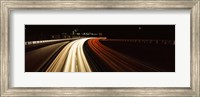 Traffic on a road at evening, Highway B14, Stuttgart, Baden-Wurttemberg, Germany Fine Art Print