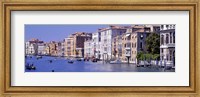Gondolas passing buildings along a canal, Grand Canal, Venice, Italy Fine Art Print