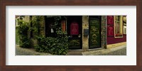 Street corner, Patershol, Ghent, East Flanders, Flemish Region, Belgium Fine Art Print